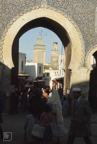 Bab Boujloud, la Porte Bleue, entrée ouest de la médina de Fès